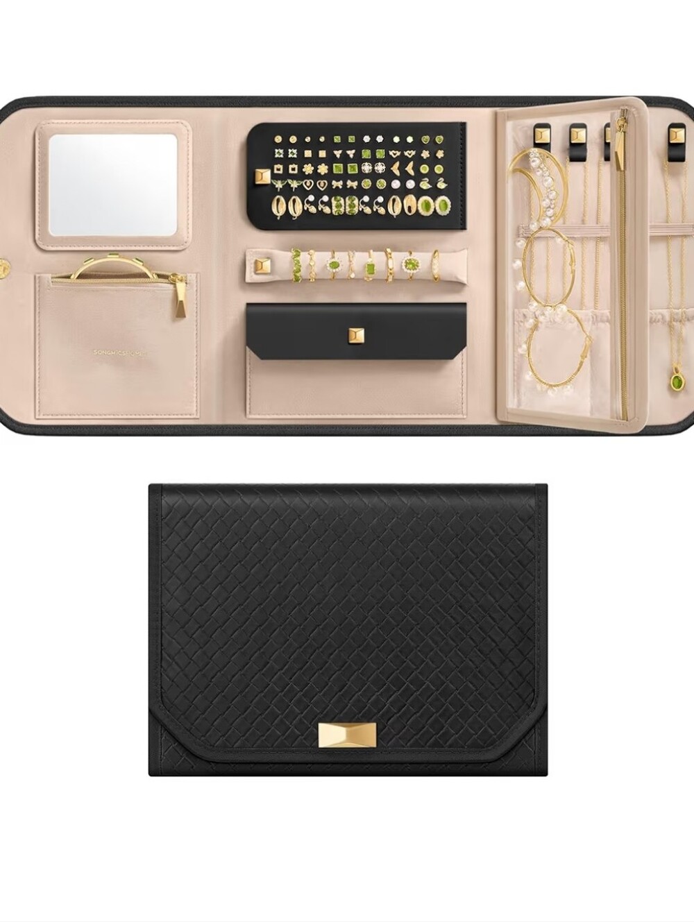 Travel Jewelry SONGMICS

 Organizer Roll - Black